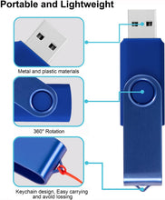 Load image into Gallery viewer, Phitric 32GB USB Flash Drives 2 Pack USB 2.0 Thumb Drive Pen Drive Swivel Memory Sticks
