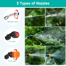 Load image into Gallery viewer, Yeahome All Metal Sprayer Wand with 3 Types of Nozzles, Fan Nozzle Replacement Sprayer Wand, Stainless Steel Sprayer Wand with 1/4" & 3/8" Brass Barb and 2 Hose Clamps (3 Nozzles 29 Inches Sprayer Wand)