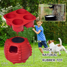 Load image into Gallery viewer, DECORKEY Long-Lasting Interactive Dog Toy to Keep Your Pup Distracted - Safe for Dogs - Low-Mess Design - Dog Toys for Small Dogs 10-25 lbs(Red, Small)