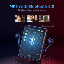 Load image into Gallery viewer, Phitric 64GB Mp3 Player with Bluetooth 5.3, 2.8" Full Touch Screen Music Player, Portable Digital Lossless Media Player with FM Radio Speaker for Kids, Up to 128GB, Protective Case Headphones Included