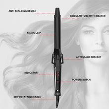 Load image into Gallery viewer, Yeahome Ceramic Curling Iron with 7-Inch Barrel, Adjustable Temperature, LED Display, and Dual Voltage for Long Hair - Professional Curling Wand with Instant Heat up to 450°F