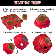 Load image into Gallery viewer, DECORKEY Long-Lasting Interactive Dog Toy to Keep Your Pup Distracted - Safe for Dogs - Low-Mess Design - Dog Toys for Small Dogs 10-25 lbs(Red, Small)
