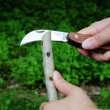 Load image into Gallery viewer, Yeahome Pruning Knife,Grafting knife, Stainless Steel Garden Budding Knife, Folding Pocket Knife For Grafting Multi Cutting Tool, Weed Bushes Branches Mushroom Diggig Knife