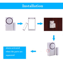 Load image into Gallery viewer, Phitric Wireless Home Security burglar alarm, Magnetic Sensor Door Window Alarm, Super Loud 110dB, Pool Door Alarm for Kids Pack of 4