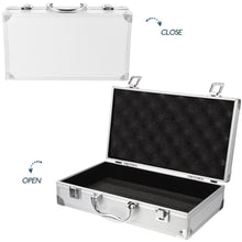 Load image into Gallery viewer, Phitric Aluminum Briefcase Hard Case with DIY Customizable Foam Insert for Test Instruments Cameras Tools Parts and Accessories Equipment Supplies Makeup Tools