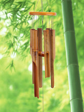 Load image into Gallery viewer, HOGARDECK Wooden Wind Chimes Outdoor, Bamboo Wind Chimes with Amazing Deep Tone for Patio Garden Home Décor, Natural Beautiful Sound