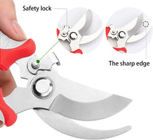 Load image into Gallery viewer, DEWBIN Gardening Hand Cutters Garden Pruning Shears Trimming Scissors Garden Clippers Ratchet Shears Secateurs for Plants Clippers Gardener Shears