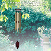Load image into Gallery viewer, HOGARDECK Wind Chimes Outdoor - 30 Inch 6 Rustproof Aluminum Tubes Wooden Wind Bell Romantic Memorial Wind Chimes for Outside, Best Gift for Home Decor Garden Patio Outdoor