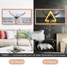 Load image into Gallery viewer, DecarDo Picture Frames LED Wall Art - Light up Wall Decor Poster Frames, Auto Timer 3D LED Light Design, Digitally Printed Artwotk, Great Gift Framed Art for Living Room Bathroom Decor