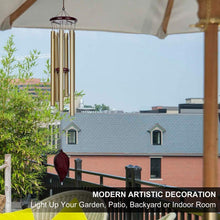 Load image into Gallery viewer, HOGARDECK Wind Chimes Outdoor - 30 Inch 6 Rustproof Aluminum Tubes Wooden Wind Bell Romantic Memorial Wind Chimes for Outside, Best Gift for Home Decor Garden Patio Outdoor