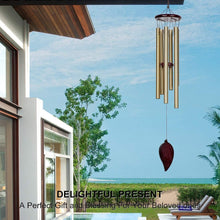 Load image into Gallery viewer, HOGARDECK Wind Chimes Outdoor - 30 Inch 6 Rustproof Aluminum Tubes Wooden Wind Bell Romantic Memorial Wind Chimes for Outside, Best Gift for Home Decor Garden Patio Outdoor