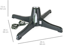 Load image into Gallery viewer, DECSPAS 60-Degree Rotating Adjustable Christmas Tree Stand for Up to 7.5ft Artificial Tree w/ 3 Settings, 3 Built-in Electrical Outlets, Green