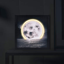 Load image into Gallery viewer, ESTTOP Picture Frames LED Wall Art Light up Wall Decor Poster Frames, Auto Timer 3D LED Light Design, Digitally Printed Artwotk, Great Gift Framed Art for Living Room Bathroom Decor