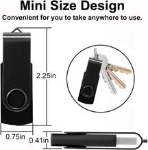 Load image into Gallery viewer, Phitric 32GB USB Flash Drives 2 Pack USB 2.0 Thumb Drive Pen Drive Swivel Memory Sticks
