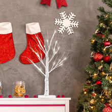 Load image into Gallery viewer, Yeahome 2FT/24” Birch Tree Light with 24LT Warm White LEDs Battery Powered Timer for Christmas Decorations Indoor, Money Trees for Xmas Winter Wedding Desk Table Mantel Home Decor
