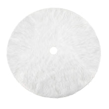Load image into Gallery viewer, DECORKEY Christmas Tree Skirt - Round Snow White Xmas Tree Mat Base Cover for Holiday Home Decorations, 31Inch/78CM
