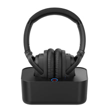 Load image into Gallery viewer, Phitric Wireless headphones for tv watching,TV headphones wireless with Bluetooth 5.2 Transmitter Charging Dock,Optical,Coaxial,AUX,RCA,Plug n Play,50Hr Playtime,No Delay,165ft Long Range
