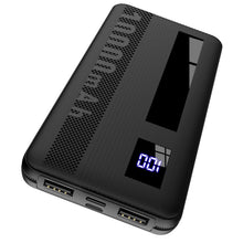 Load image into Gallery viewer, Phitric Portable Charger, 10000mAh 15w Power Bank, USB C Input and Output, with LED Display Battery Pack External Phone Compatible for iPhone 15/14/13 Series, iPad, Huawei, Samsung (2024 Black)
