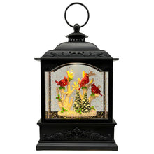 Load image into Gallery viewer, DECORKEY Spring Snow Globes Lantern with Music &amp; Timer - USB/Battery Operated LED Glittering Globe Lantern, Snow Globe Decoration Lantern for Home Holiday Decor (Red Robin)
