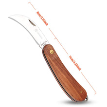 Load image into Gallery viewer, Yeahome Pruning Knife,Grafting knife, Stainless Steel Garden Budding Knife, Folding Pocket Knife For Grafting Multi Cutting Tool, Weed Bushes Branches Mushroom Diggig Knife
