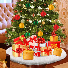 Load image into Gallery viewer, DECORKEY Christmas Tree Skirt - Round Snow White Xmas Tree Mat Base Cover for Holiday Home Decorations, 31Inch/78CM
