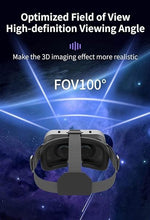 Load image into Gallery viewer, Phitric 3D VR Headset for Samsung and Android Phones with Handle - Anti-Blue Eyes Protected HD Lenses, VR Goggles for All Smartphone /4.7-7.3in(Black)
