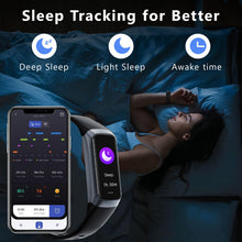 Load image into Gallery viewer, Phitric Fitness Tracker with 24/7 Heart Rate Sleep Blood Oxygen Monitor,IP68 Waterproof Smart Watch,1.10''AMOLED Touch Color Screen,Step Calorie Counter Pedometer Health Activity Trackers for Women Men

