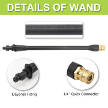 Load image into Gallery viewer, DEWBIN High Pressure Water Spray Gun Wand Jet Nozzle Tips, Power Washer Water Gun Compatible with Some of Greenworks Karcher Ryobi Homelite Electric Pressure Washer Max 1900 PSI
