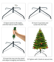 Load image into Gallery viewer, DECORKEY 28 Inch Christmas Tree Stand for 4 to 10ft Christmas Trees,fits 1.3 inch Pole,Folding Christmas Tree Stand
