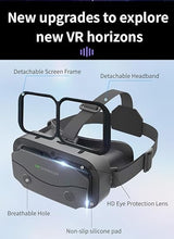 Load image into Gallery viewer, Phitric 3D VR Headset for Samsung and Android Phones with Handle - Anti-Blue Eyes Protected HD Lenses, VR Goggles for All Smartphone /4.7-7.3in(Black)
