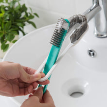 Load image into Gallery viewer, Yeahome Sneaker Cleaner Brush,Scrub Brush,Multi Purpose Cleaning Brush,HONOMA Shoe Care 2-in-1 Brush Made with Nylon Bristle (Green)
