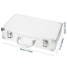 Load image into Gallery viewer, Phitric Aluminum Briefcase Hard Case with DIY Customizable Foam Insert for Test Instruments Cameras Tools Parts and Accessories Equipment Supplies Makeup Tools
