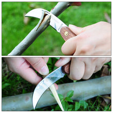 Load image into Gallery viewer, Yeahome Pruning Knife,Grafting knife, Stainless Steel Garden Budding Knife, Folding Pocket Knife For Grafting Multi Cutting Tool, Weed Bushes Branches Mushroom Diggig Knife
