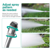 Load image into Gallery viewer, Yeahome All Metal Sprayer Wand with 3 Types of Nozzles, Fan Nozzle Replacement Sprayer Wand, Stainless Steel Sprayer Wand with 1/4" &amp; 3/8" Brass Barb and 2 Hose Clamps (3 Nozzles 29 Inches Sprayer Wand)
