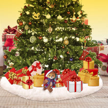 Load image into Gallery viewer, DECORKEY Christmas Tree Skirt - Round Snow White Xmas Tree Mat Base Cover for Holiday Home Decorations, 31Inch/78CM

