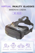 Load image into Gallery viewer, Phitric 3D VR Headset for Samsung and Android Phones with Handle - Anti-Blue Eyes Protected HD Lenses, VR Goggles for All Smartphone /4.7-7.3in(Black)

