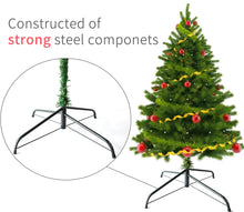 Load image into Gallery viewer, DECORKEY 28 Inch Christmas Tree Stand for 4 to 10ft Christmas Trees,fits 1.3 inch Pole,Folding Christmas Tree Stand
