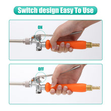 Load image into Gallery viewer, Yeahome All Metal Sprayer Wand with 3 Types of Nozzles, Fan Nozzle Replacement Sprayer Wand, Stainless Steel Sprayer Wand with 1/4" &amp; 3/8" Brass Barb and 2 Hose Clamps (3 Nozzles 29 Inches Sprayer Wand)
