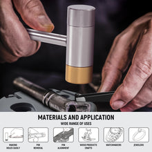 Load image into Gallery viewer, Yeahome Punch Set, Roll Pin Punch Set, Punch Tool, Pin Punches with Replaceable Face Hammer, Made of Hollow, Steel, and Plastic Punch, Ideal for Repairing Pistols with Bench Block
