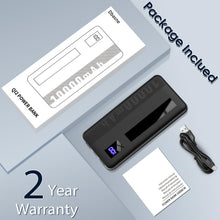Load image into Gallery viewer, Phitric Portable Charger, 10000mAh 15w Power Bank, USB C Input and Output, with LED Display Battery Pack External Phone Compatible for iPhone 15/14/13 Series, iPad, Huawei, Samsung (2024 Black)

