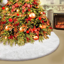 Load image into Gallery viewer, DECORKEY Christmas Tree Skirt - Round Snow White Xmas Tree Mat Base Cover for Holiday Home Decorations, 31Inch/78CM
