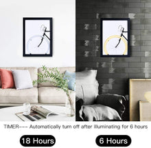 Load image into Gallery viewer, AtRoced Picture Frames LED Wall Art - Light up Wall Decor Poster Frames, Auto Timer 3D LED Light Design, Digitally Printed Artwotk, Great Gift Framed Art for Living Room Bathroom Decor Mothers day gifts
