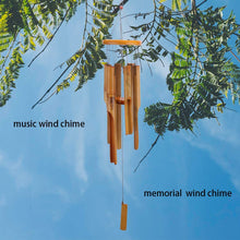 Load image into Gallery viewer, HOGARDECK Wooden Wind Chimes Outdoor, Bamboo Wind Chimes with Amazing Deep Tone for Patio Garden Home Décor, Natural Beautiful Sound
