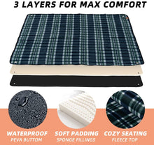 Load image into Gallery viewer, EdUnic Picnic Blankets Beach Mat, Extra Large Sand Proof Portable Camping Blanket 60x70in, Triple Layers Waterproof Outdoor Blanket for The Beach, Park, Camping on Grass Picnic Blanket
