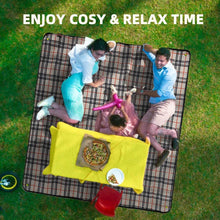 Load image into Gallery viewer, Keevitt Picnic Blanket Beach Mat, Triple Layers Waterproof Outdoor Blanket, Extra Large Sand Proof Portable Camping Blanket 60x70, Great for The Beach, Park, Camping on Grass
