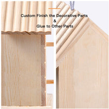 Load image into Gallery viewer, Hapalo Solid Wood Bird House, Weatherproof Cedar Bird Houses for Outside Outdoor Garden Decor with 2 Openings, 2 Perches for Outside Bluebird, Finch, Wren, Chickadee, Wild Birds Big Size
